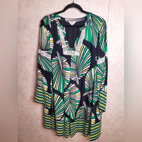 crown & ivy Dresses & Skirts - Crown & Ivy navy & green dress sz 1X